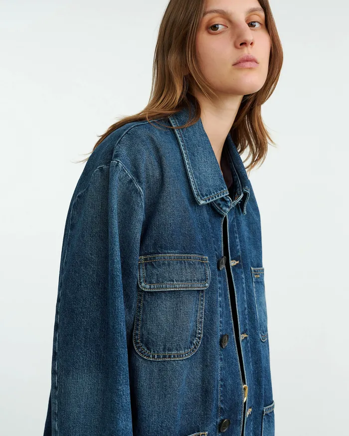 Coats and Outerwear ALASTAIR DENIM JACKET Simon Wash Nili Lotan Women