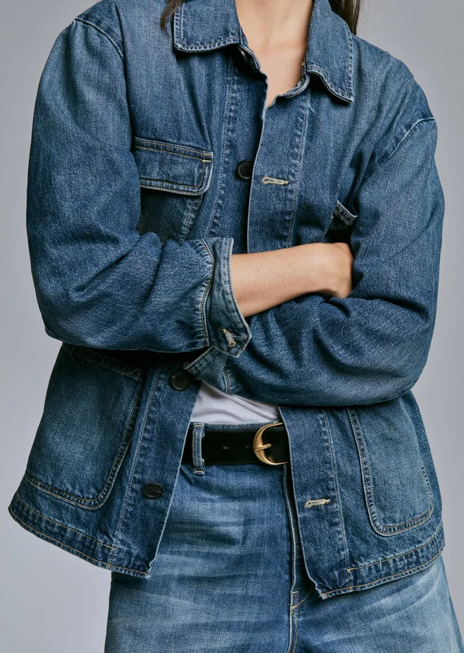 Coats and Outerwear ALASTAIR DENIM JACKET Simon Wash Nili Lotan Women