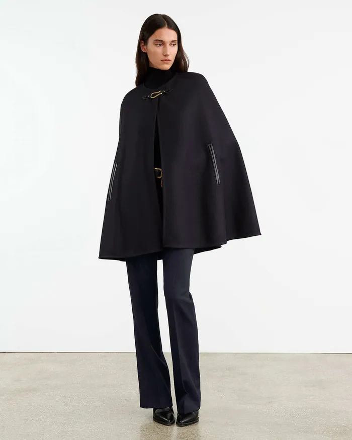 Coats and Outerwear Women ARIANNA CAPE Dark Navy Nili Lotan