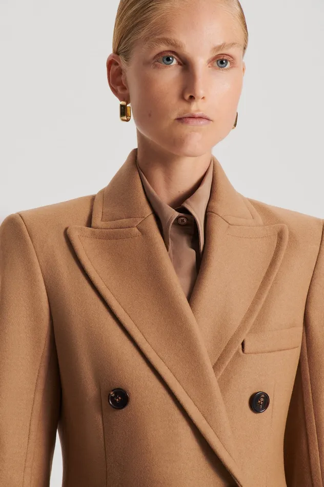 Coats Women TAILORED COAT CAMEL Scanlan Theodore