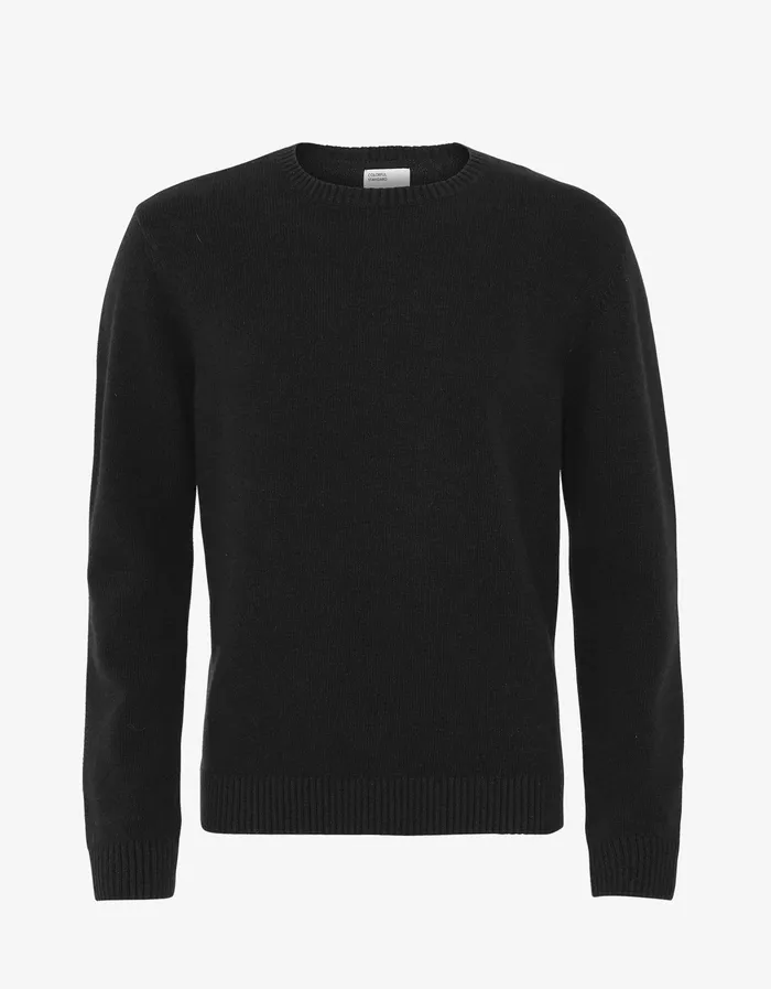 Colorfulstandard Knit Sweaters Men Classic Merino Wool Crew 8211 Deep Black