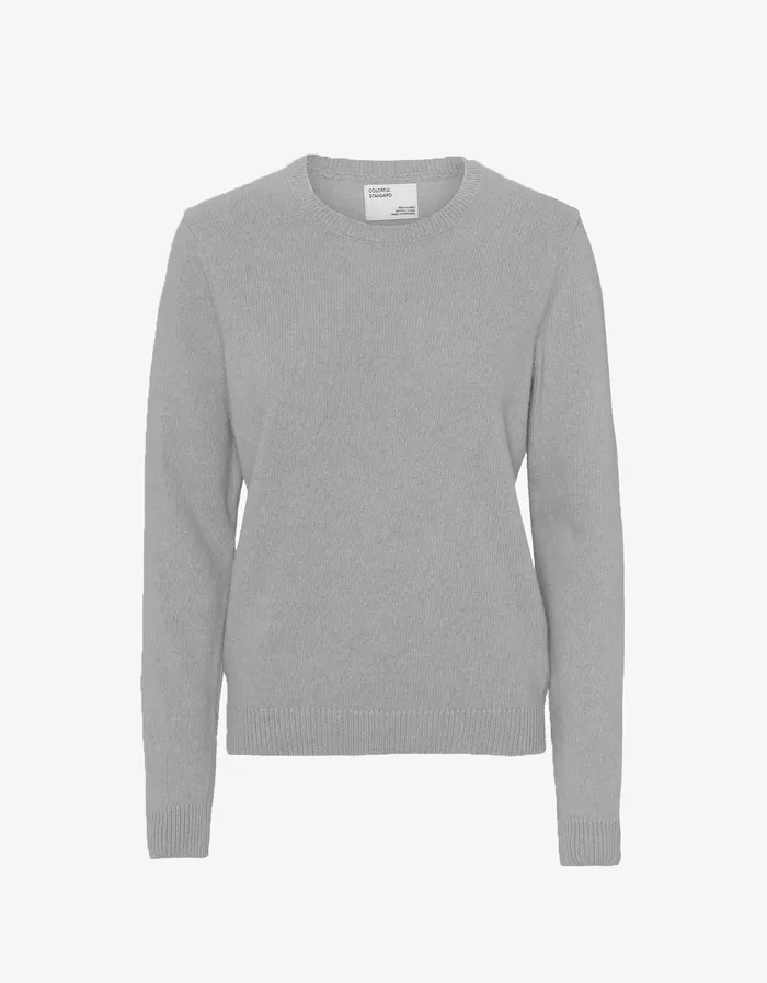 Colorfulstandard Knit Sweaters Women Women Classic Merino Wool Crew 8211 Heather Grey