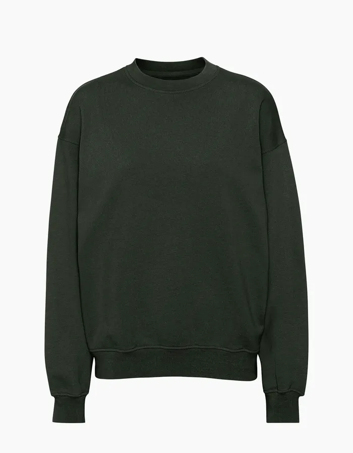 Colorfulstandard Organic Oversized Crew 8211 Hunter Green Men Crewneck Sweatshirts