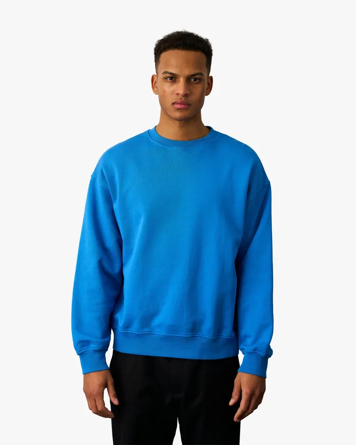 Colorfulstandard Organic Oversized Crew 8211 Hunter Green Men Crewneck Sweatshirts