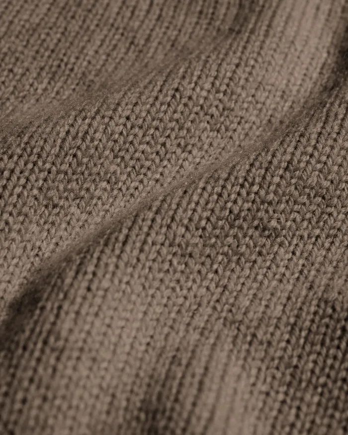 Colorfulstandard Oversized Merino Wool Crew 8211 Warm Taupe Women Knit Sweaters