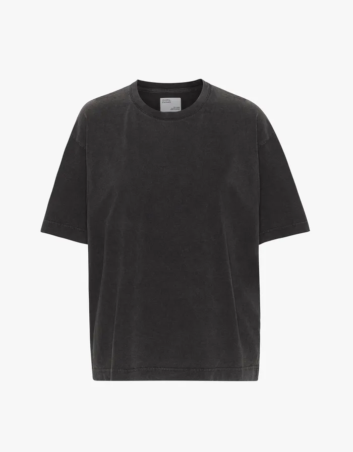 Colorfulstandard Oversized Organic TShirt 8211 Faded Black Women TShirts