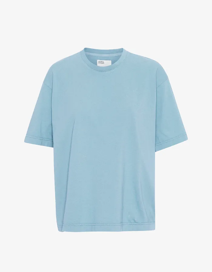 Colorfulstandard Oversized Organic TShirt 8211 Seaside Blue Women TShirts