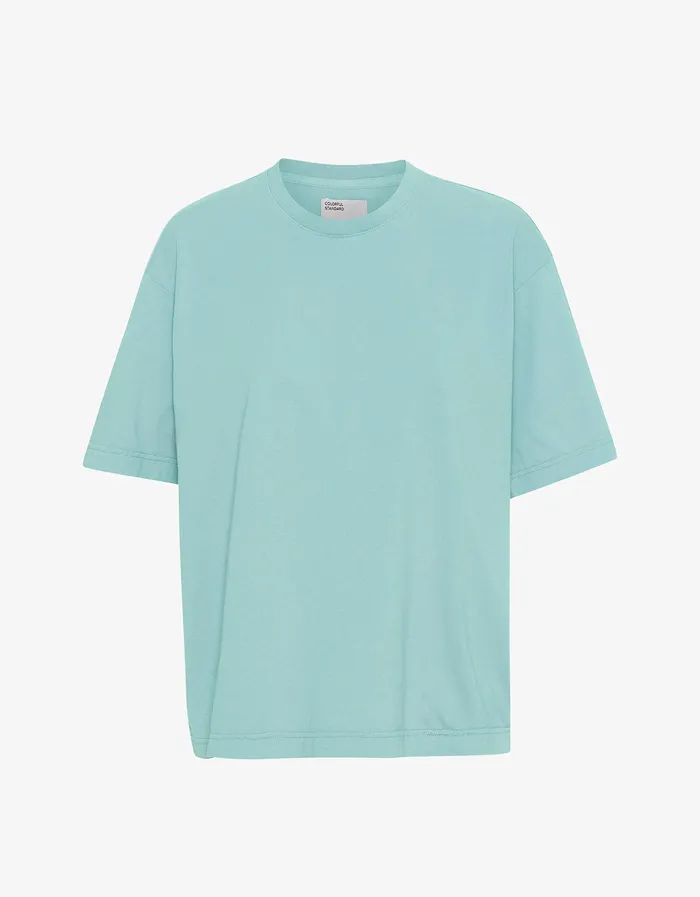 Colorfulstandard Oversized Organic TShirt 8211 Teal Blue Men TShirts