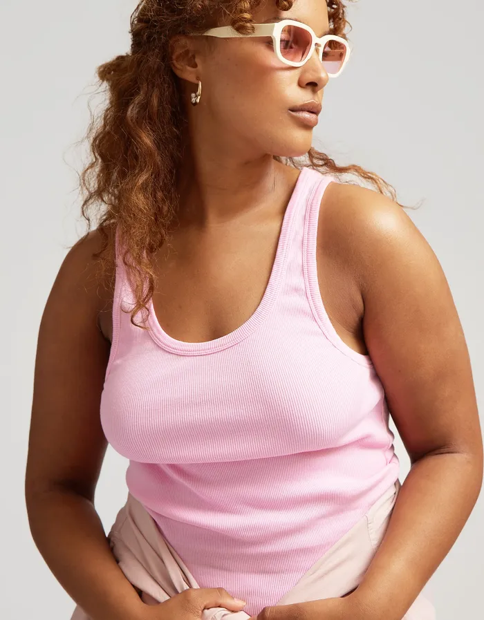 Colorfulstandard Tank Tops Women Women Organic Rib Tank Top 8211 Lava Grey