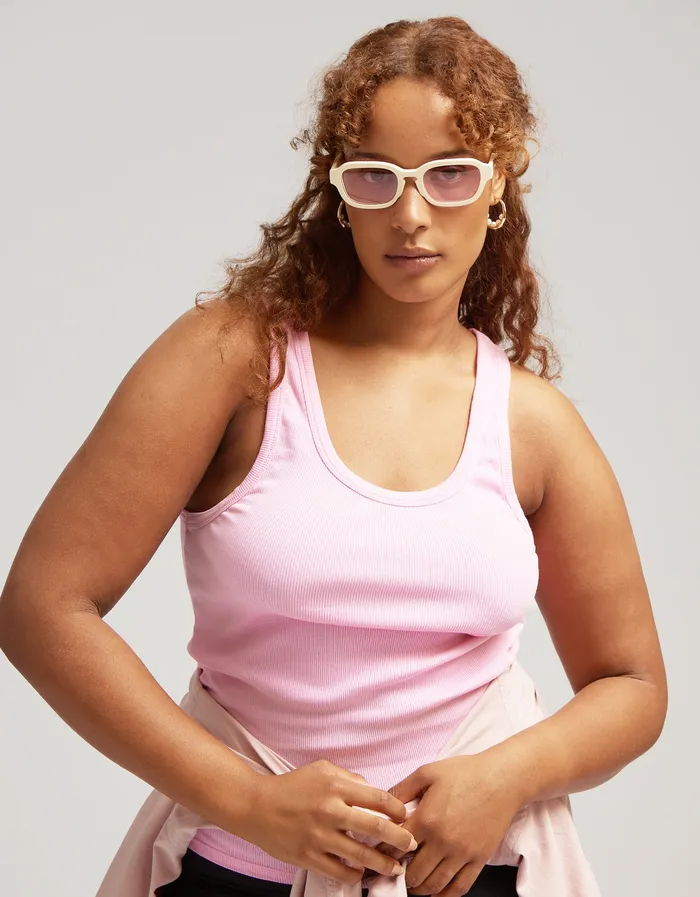 Colorfulstandard Tank Tops Women Women Organic Rib Tank Top 8211 Lava Grey