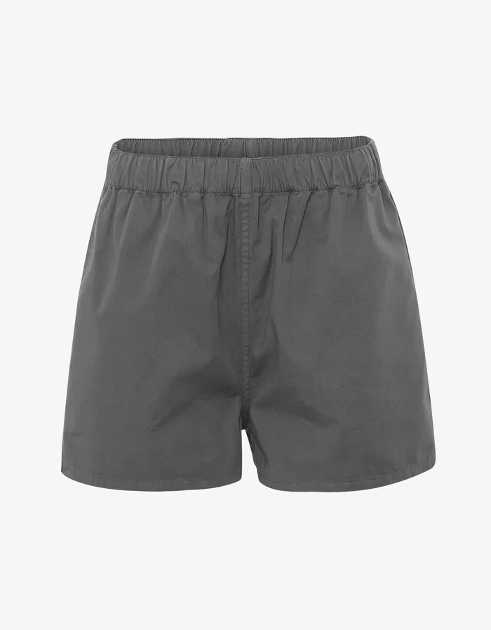 Colorfulstandard Women Organic Twill Shorts 8211 Storm Grey Women Shorts