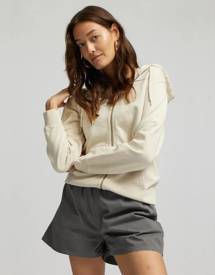 Colorfulstandard Women Organic Twill Shorts 8211 Storm Grey Women Shorts
