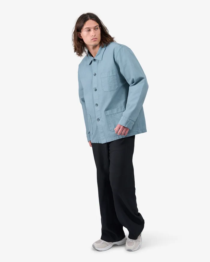 Colorfulstandard Workwear Jackets Men Organic Workwear Jacket 8211 Stone Blue
