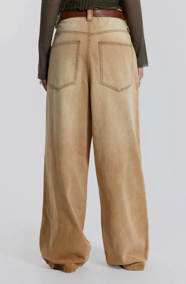 Colossus Jeans Women Jaded London Sand Colossus Baggy Jeans