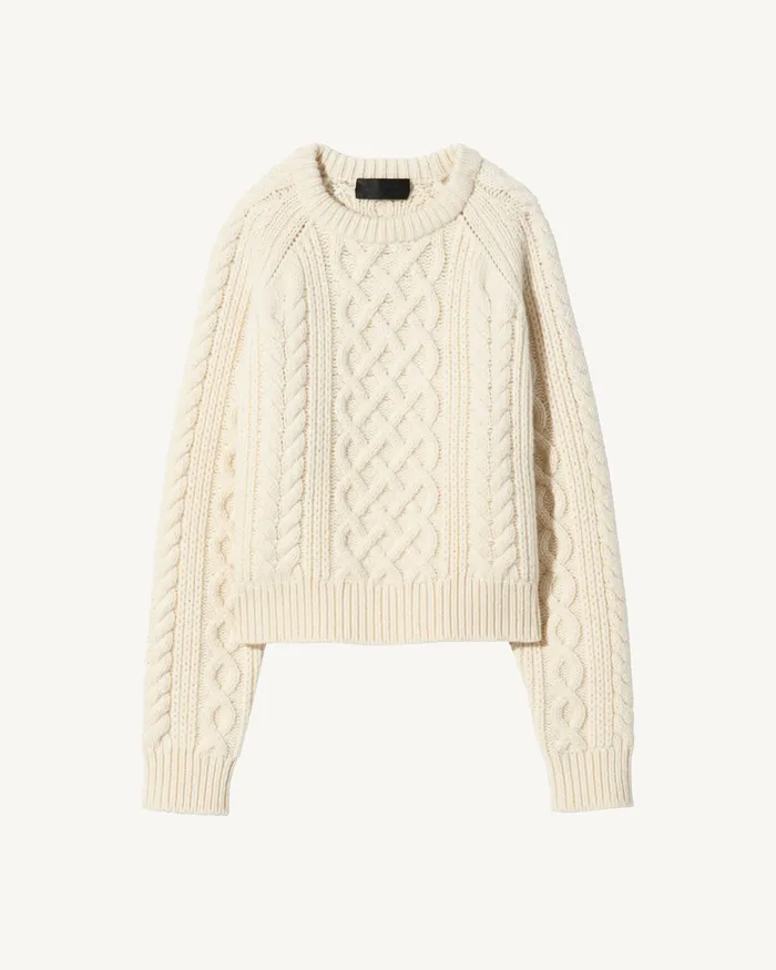 CORAS SWEATER Dark Brown Knits and Sweaters Nili Lotan Women