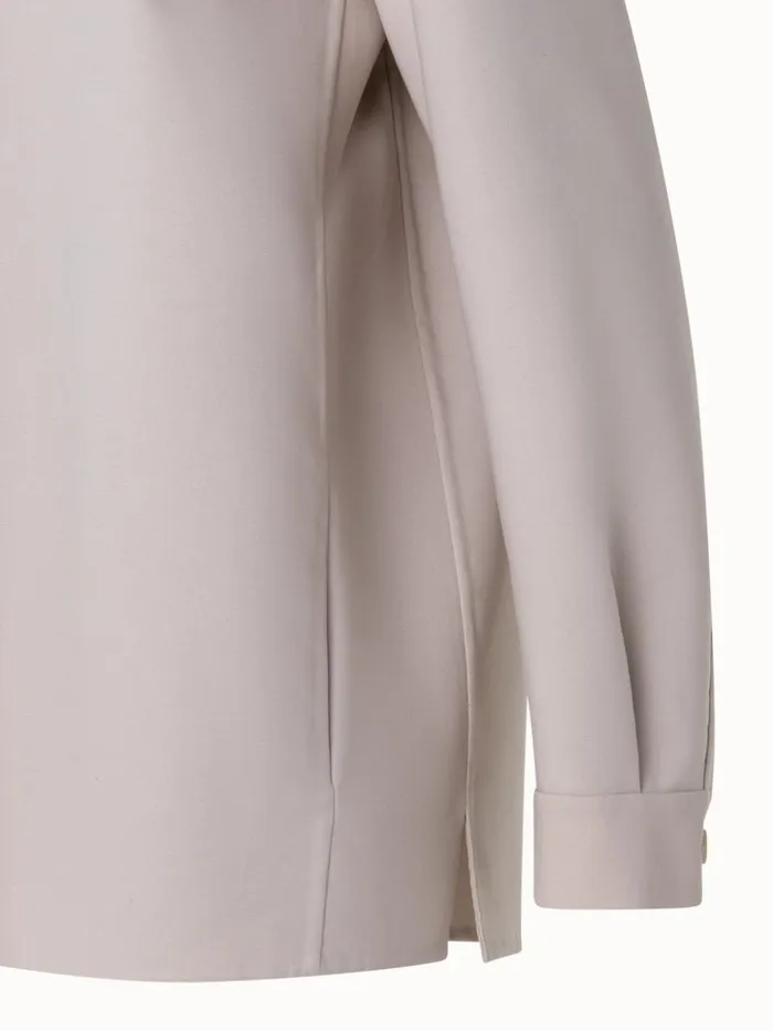 Cotton DoubleFace Oversize Shirt Jacket Sand Women Akris Jackets