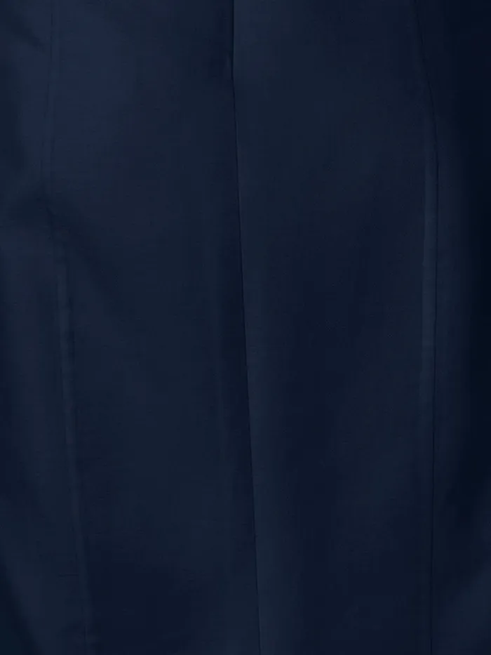 Cotton Silk DoubleFace Sheath Dress Navy Women Akris Dresses