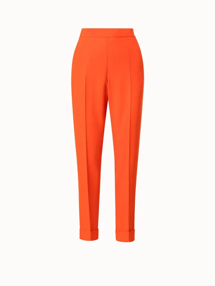 Crpe Tapered Pants Coral Women Akris Pants