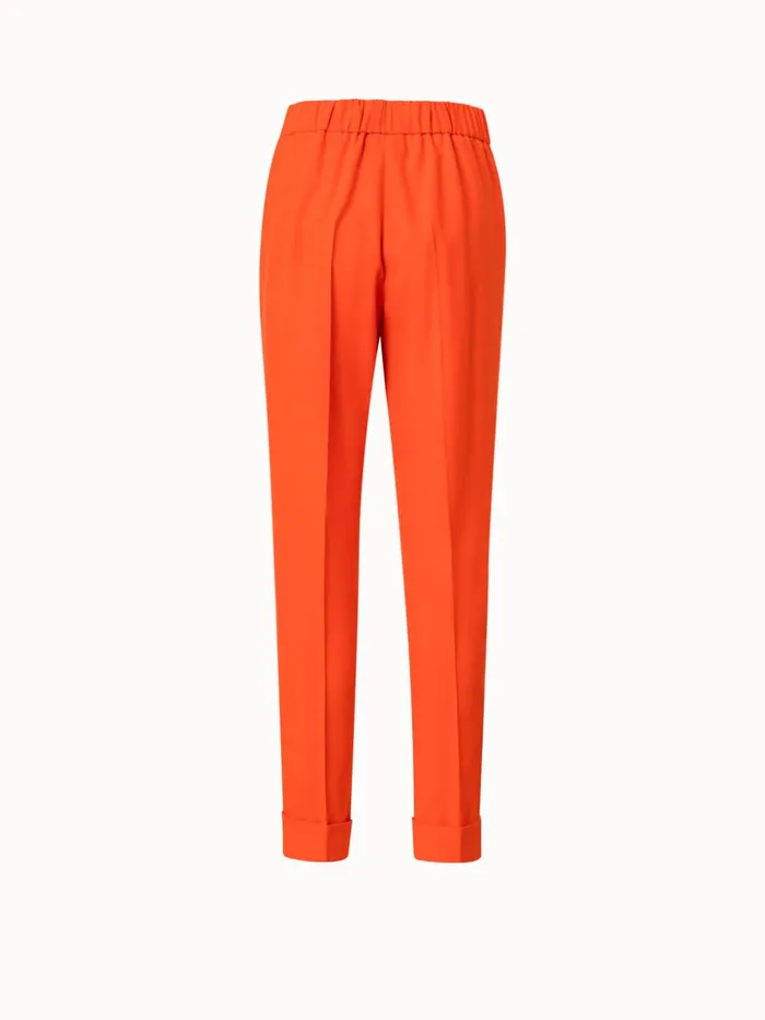 Crpe Tapered Pants Coral Women Akris Pants