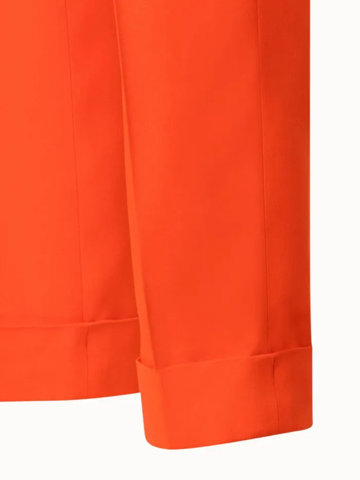 Crpe Tapered Pants Coral Women Akris Pants
