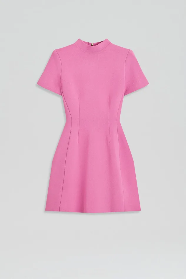 CREPE KNIT PEPLUM DRESS PEONY Dresses Scanlan Theodore Women