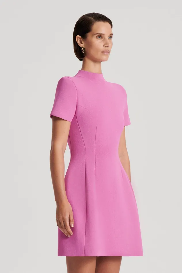 CREPE KNIT PEPLUM DRESS PEONY Dresses Scanlan Theodore Women