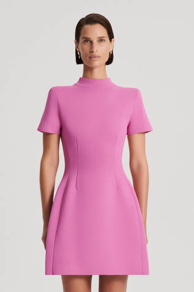 CREPE KNIT PEPLUM DRESS PEONY Dresses Scanlan Theodore Women