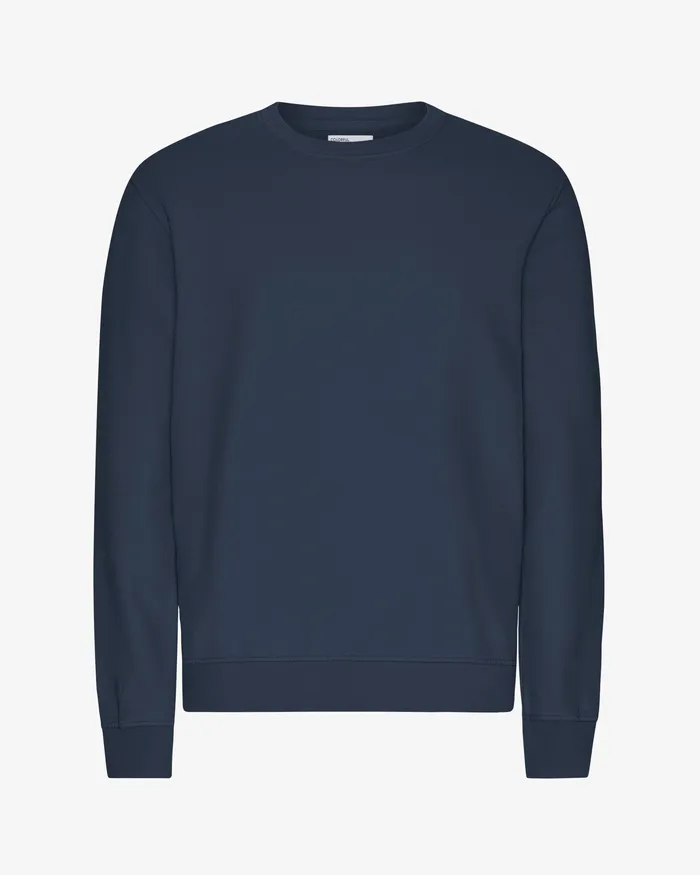 Crewneck Sweatshirts Colorfulstandard Men Classic Organic Crew 8211 Petrol Blue