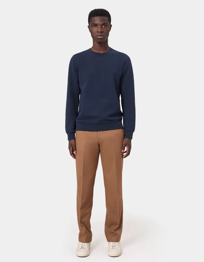 Crewneck Sweatshirts Colorfulstandard Men Classic Organic Crew 8211 Petrol Blue