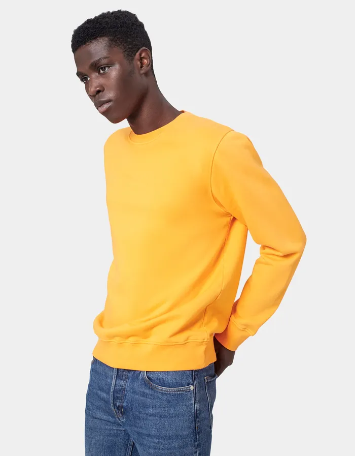 Crewneck Sweatshirts Men Colorfulstandard Classic Organic Crew 8211 Deep Black