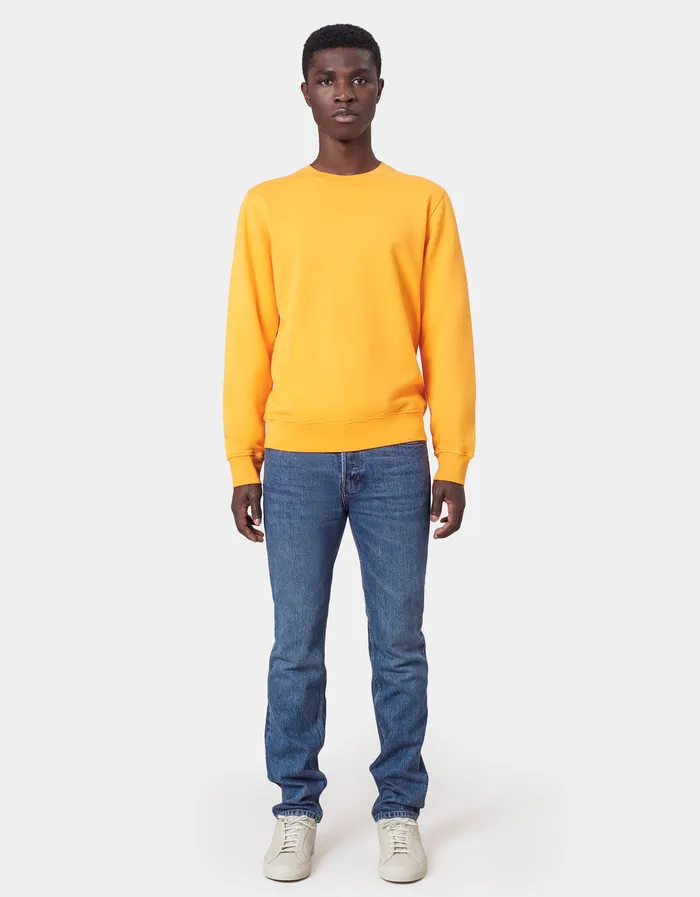 Crewneck Sweatshirts Men Colorfulstandard Classic Organic Crew 8211 Deep Black