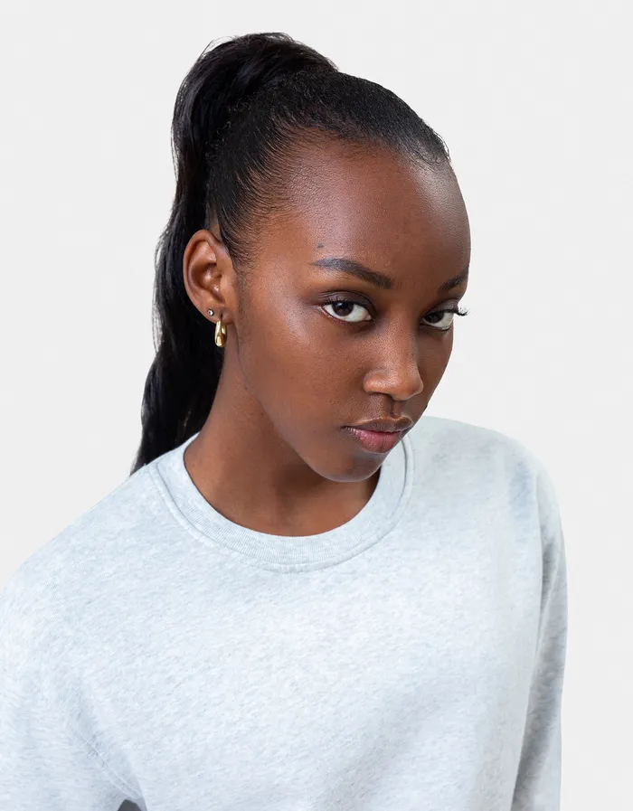 Crewneck Sweatshirts Women Classic Organic Crew 8211 Deep Black Colorfulstandard Women