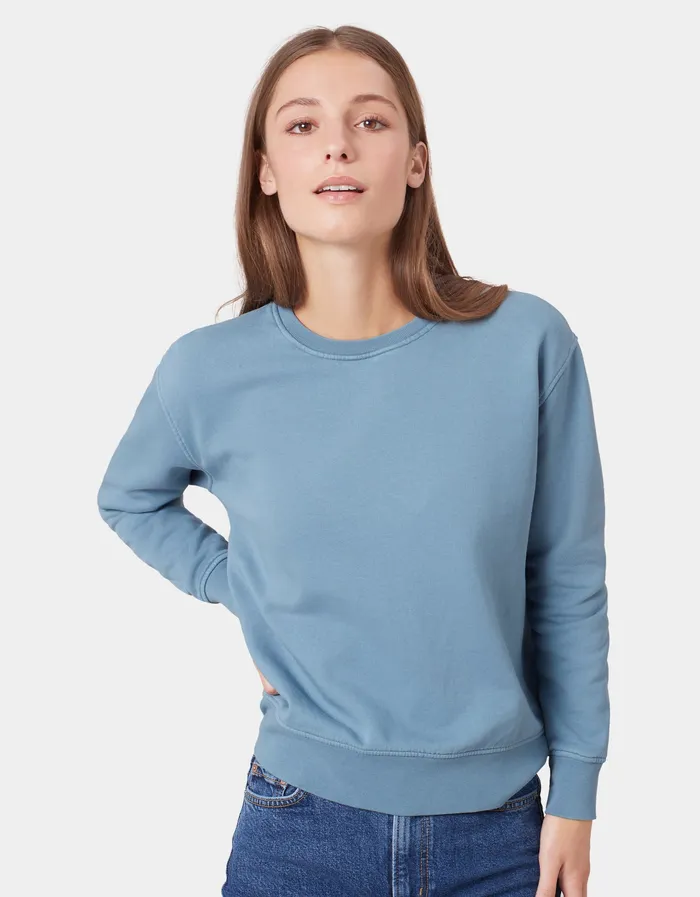 Crewneck Sweatshirts Women Colorfulstandard Women Classic Organic Crew 8211 Desert Khaki