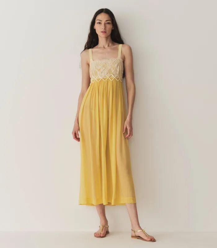 DEN Analia Dress Dandelion Yellow Women Dresses