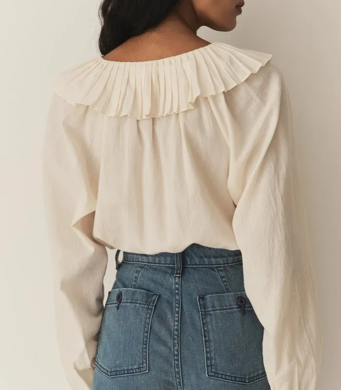 DEN Aster Top Mother Of Pearl Women Tops DEN Aster Top Mother Of Pearl Women Tops