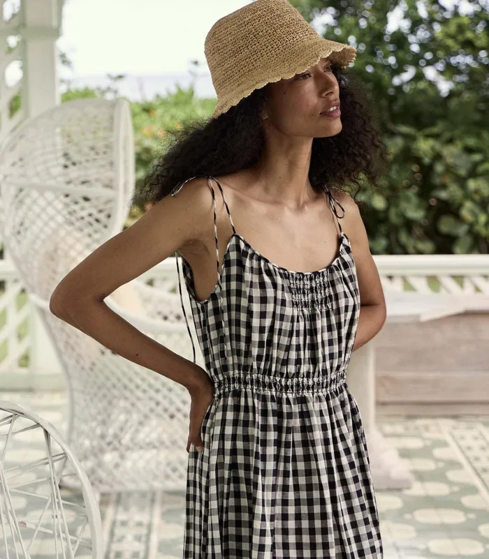 DEN Ballou Hat Natural Raffia Women Belts Hats and Gloves