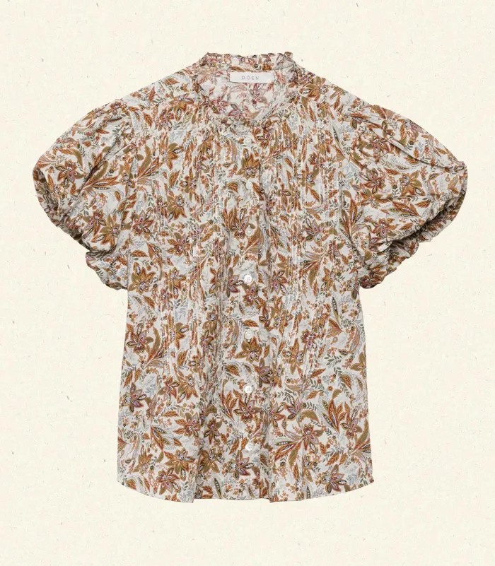 DEN Millie Top Blanc Narcissus Floral Women Tops