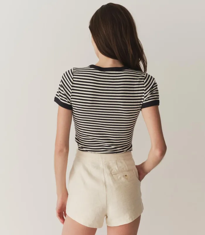 DEN Vivi Tee Nantucket Stripe Women Tees DEN Vivi Tee Nantucket Stripe Women Tees