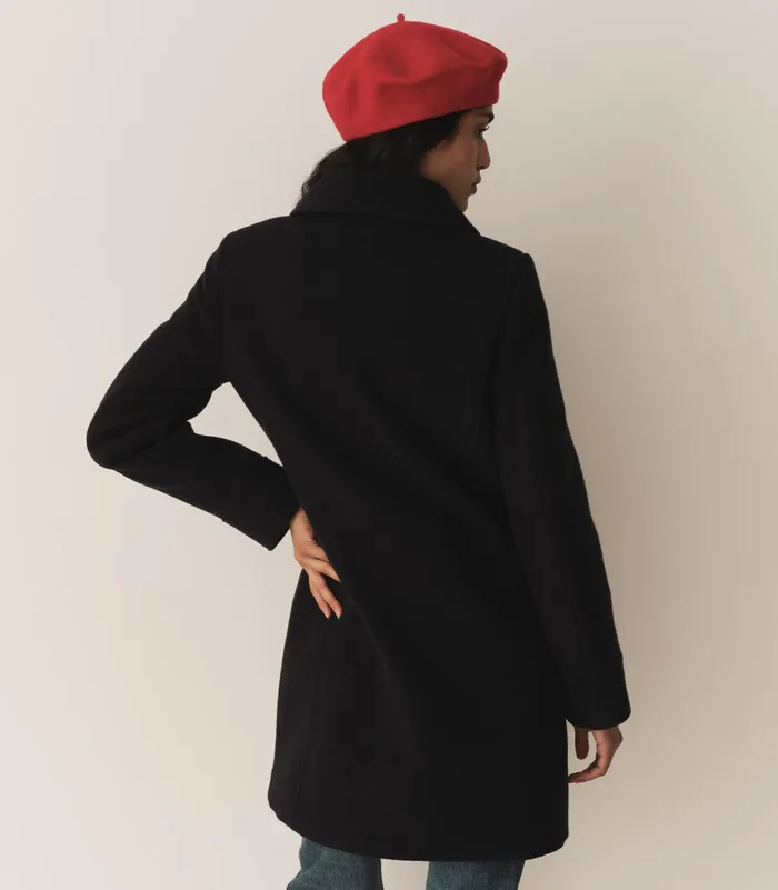 DEN Wayfarer Coat Deep Navy Women Coats and Jackets