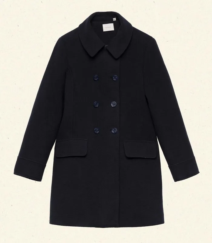 DEN Wayfarer Coat Deep Navy Women Coats and Jackets
