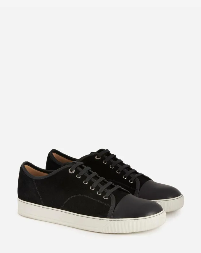 Dbb1 Leather And Suede Sneakers Black Men Lanvin DBB1