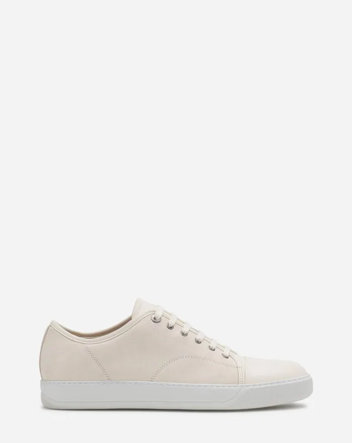 Dbb1 Leather And Suede Sneakers Cream Men Lanvin DBB1