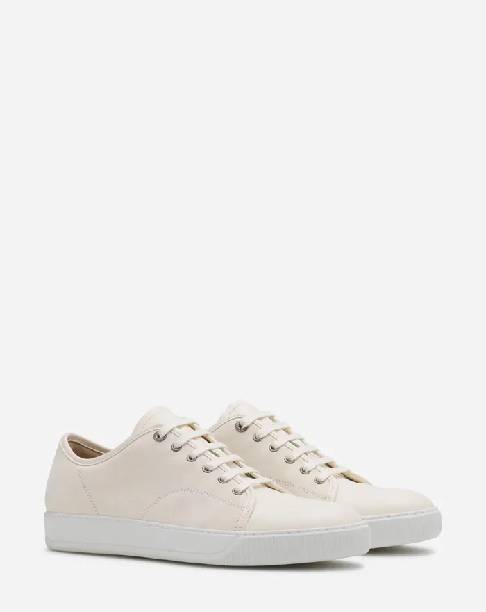 Dbb1 Leather And Suede Sneakers Cream Men Lanvin DBB1