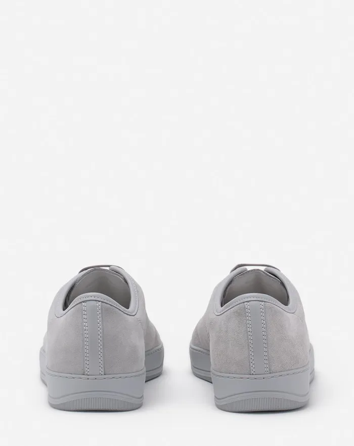 Dbb1 Leather And Suede Sneakers Light Greylight Grey Men Lanvin Sneakers