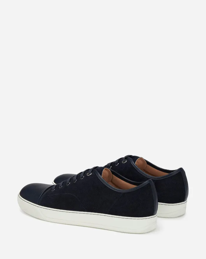 Dbb1 Leather And Suede Sneakers Navy Blue Men Lanvin DBB1