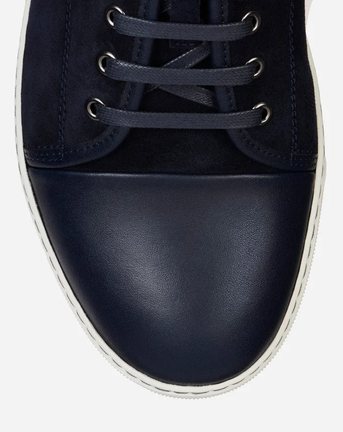 Dbb1 Leather And Suede Sneakers Navy Blue Men Lanvin DBB1