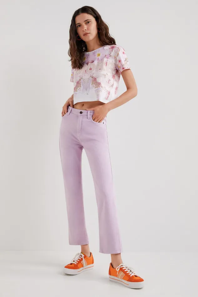 Desigual Amore Cropped Tshirt Women Tshirts