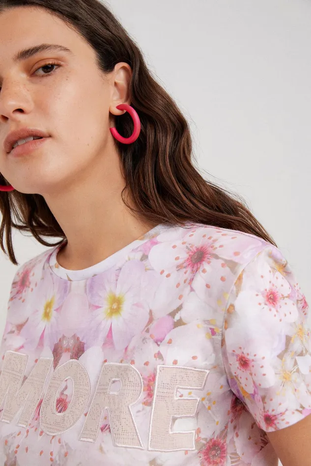 Desigual Amore Cropped Tshirt Women Tshirts