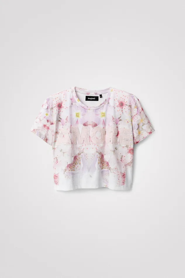 Desigual Amore Cropped Tshirt Women Tshirts