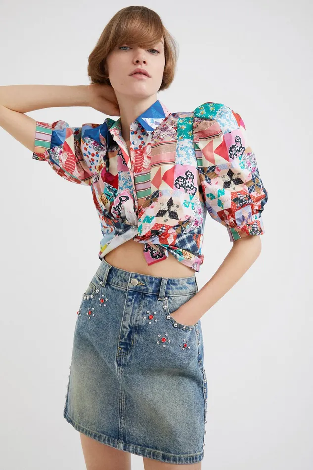 Desigual Johnson Hartig Studded Miniskirt Women Skirts and Shorts